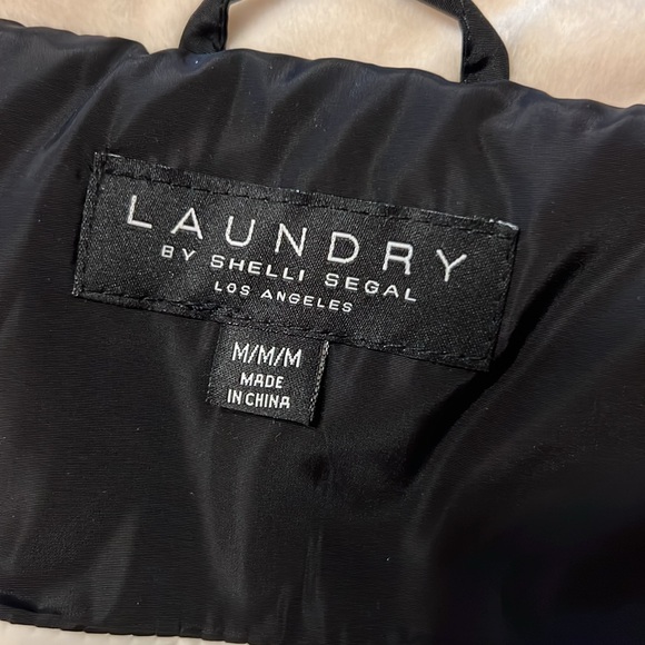 Laundry by Shelli Segal Quilted Fleece Jacket in Cream, Size Medium, NWT - Picture 14 of 17